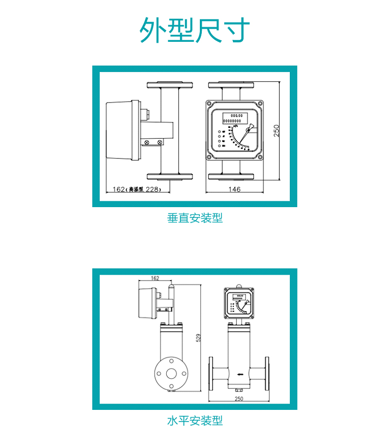 米科MIK-LZ 金屬管浮子/轉(zhuǎn)子流量計(jì)產(chǎn)品安裝圖
