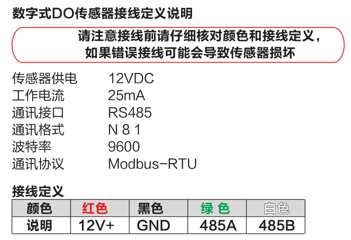 米科MIK-DO-7013數(shù)字式膜法溶解氧電極接線