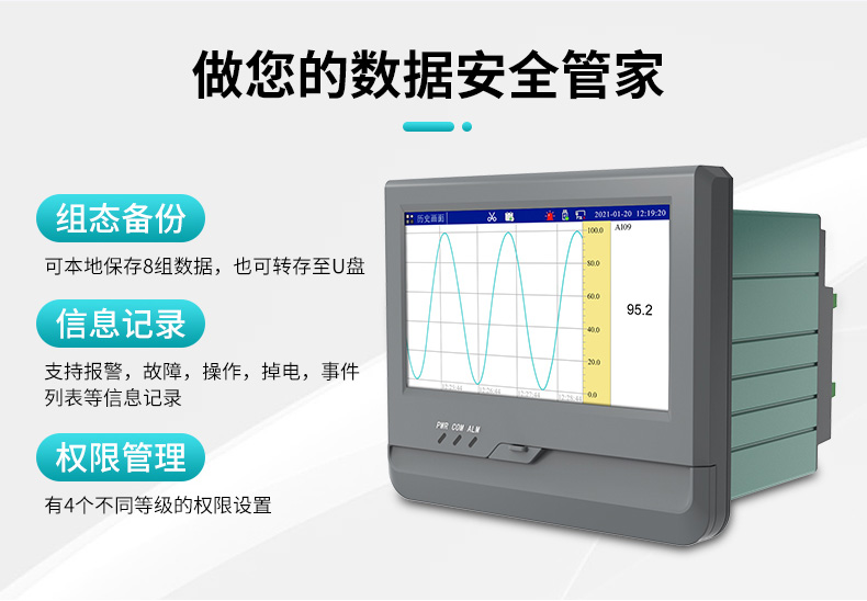 米科MIK-R8000A無紙記錄儀做您的數(shù)據(jù)安全關鍵
