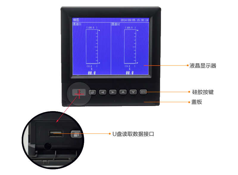 米科MIK-R4000D無紙記錄儀細(xì)節(jié)